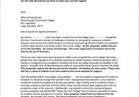 Financial Aid Appeal Letter