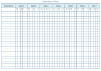 Attendance Tracking Templates