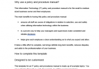 IT policy template